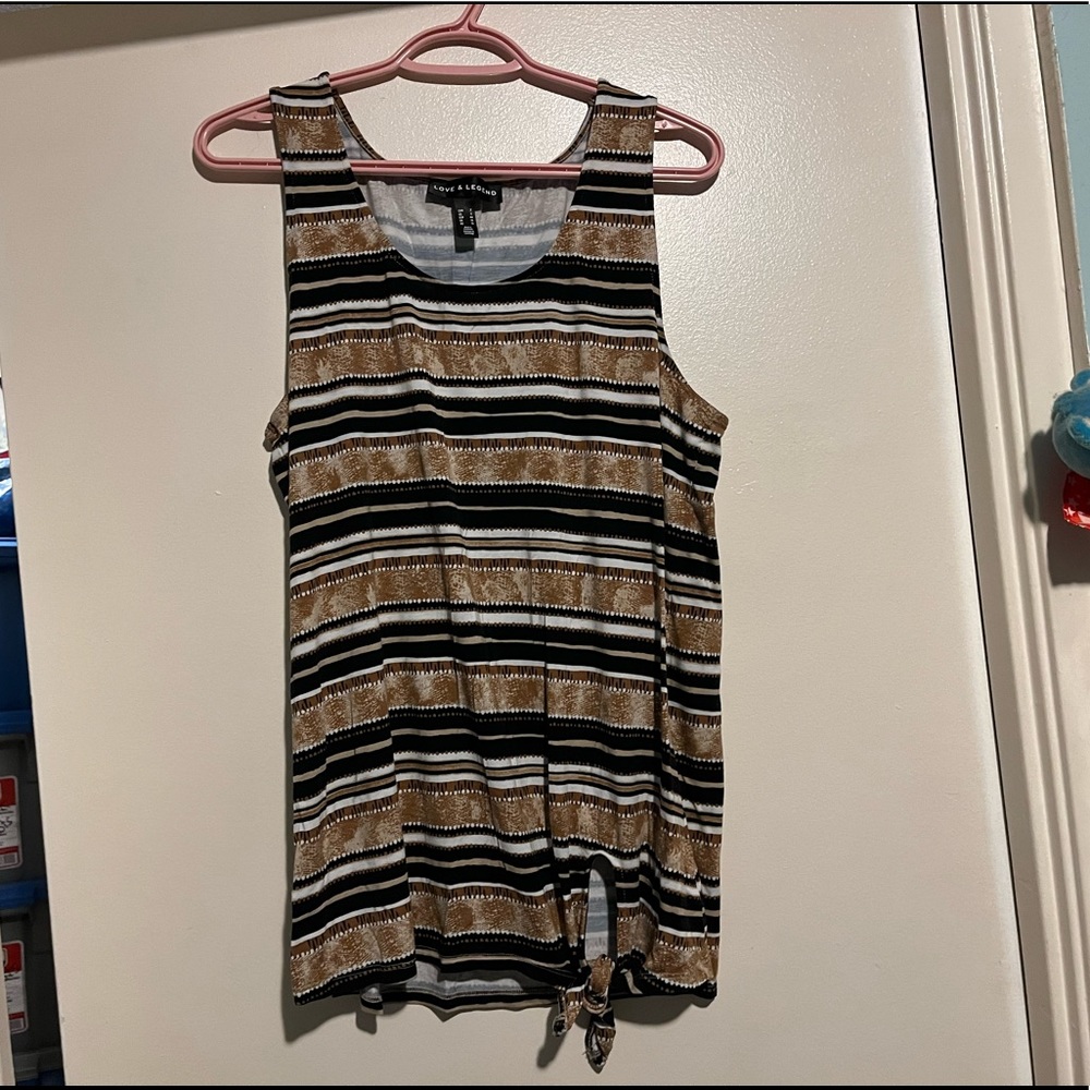 LOVE & LEGEND TIE-FRONT TANK TOP